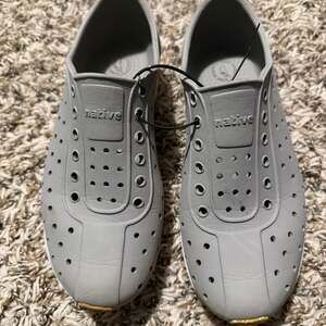 Native Jefferson Grey Perforated Slip-On Water Shoes